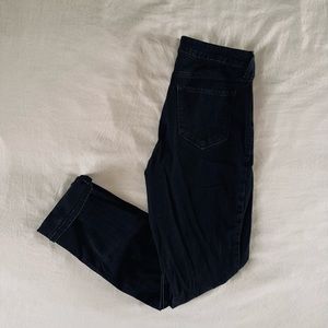 Old Navy Distressed Black Jeans Size 10 Skinny High Waist